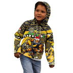 Merry Christmas AFL Richmond Tigers Kid Hoodie Aboriginal Santa Football Mascot