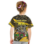 Merry Christmas AFL Richmond Tigers Kid T Shirt Aboriginal Santa Football Mascot