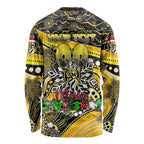 Merry Christmas AFL Richmond Tigers Long Sleeve Shirt Aboriginal Santa Football Mascot