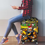 Merry Christmas AFL Richmond Tigers Luggage Cover Aboriginal Santa Football Mascot