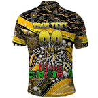 Merry Christmas AFL Richmond Tigers Polo Shirt Aboriginal Santa Football Mascot