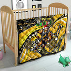 Merry Christmas AFL Richmond Tigers Quilt Aboriginal Santa Football Mascot