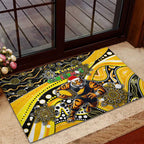Merry Christmas AFL Richmond Tigers Rubber Doormat Aboriginal Santa Football Mascot