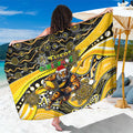 Merry Christmas AFL Richmond Tigers Sarong Aboriginal Santa Football Mascot