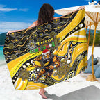 Merry Christmas AFL Richmond Tigers Sarong Aboriginal Santa Football Mascot