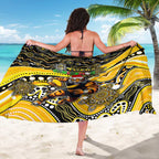 Merry Christmas AFL Richmond Tigers Sarong Aboriginal Santa Football Mascot
