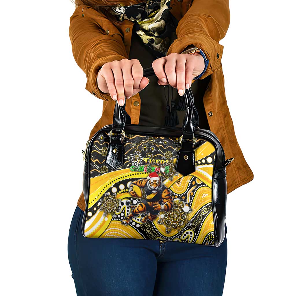 Merry Christmas AFL Richmond Tigers Shoulder Handbag Aboriginal Santa Football Mascot