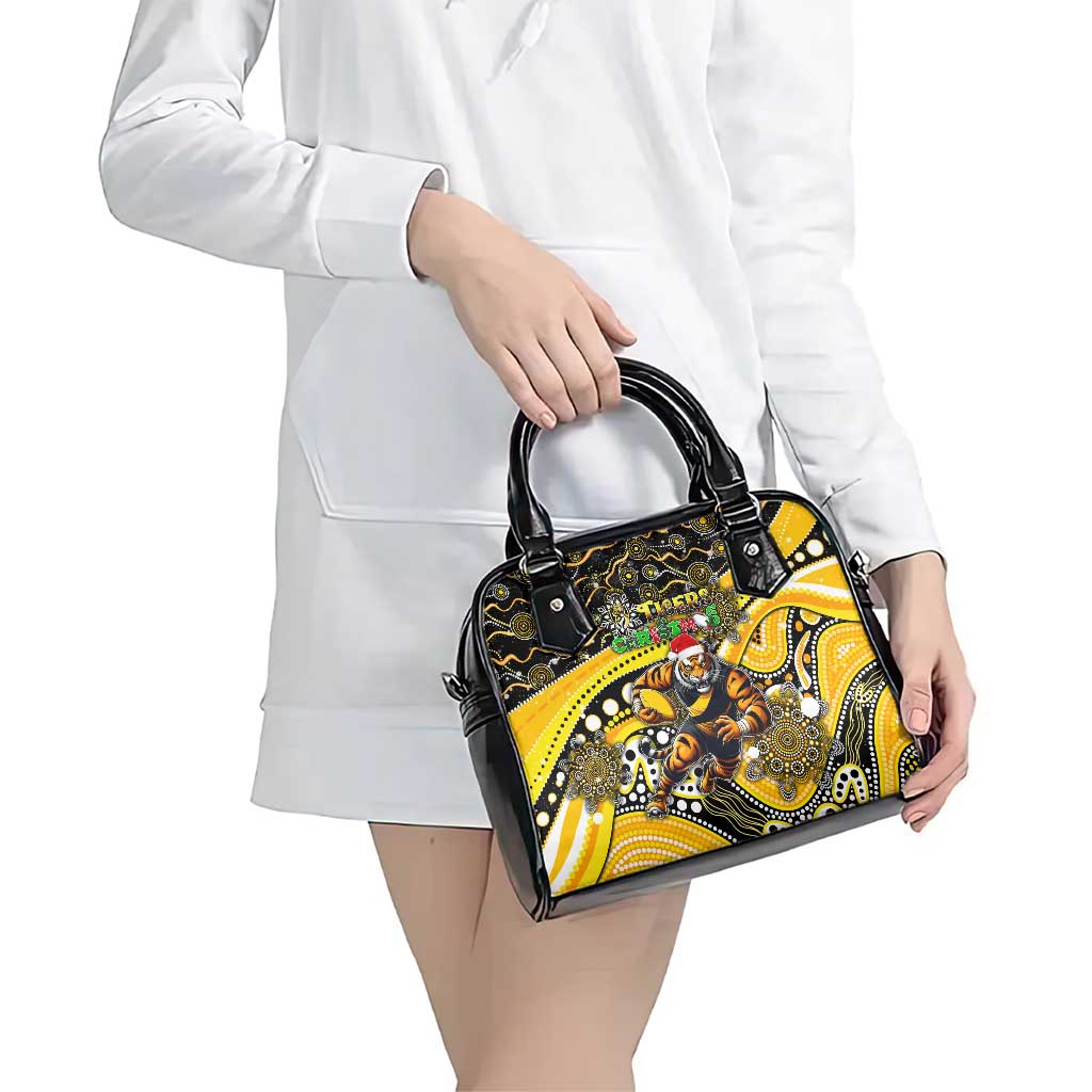 Merry Christmas AFL Richmond Tigers Shoulder Handbag Aboriginal Santa Football Mascot