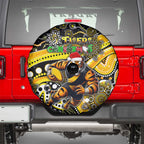 Merry Christmas AFL Richmond Tigers Spare Tire Cover Aboriginal Santa Football Mascot