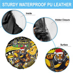 Merry Christmas AFL Richmond Tigers Spare Tire Cover Aboriginal Santa Football Mascot