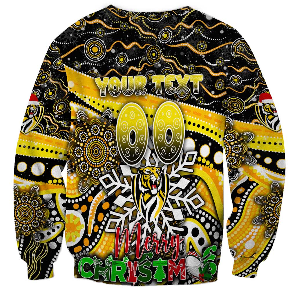 Merry Christmas AFL Richmond Tigers Sweatshirt Aboriginal Santa Football Mascot