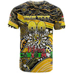 Merry Christmas AFL Richmond Tigers T Shirt Aboriginal Santa Football Mascot