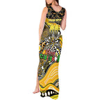 Merry Christmas AFL Richmond Tigers Tank Maxi Dress Aboriginal Santa Football Mascot