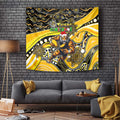 Merry Christmas AFL Richmond Tigers Tapestry Aboriginal Santa Football Mascot