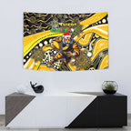 Merry Christmas AFL Richmond Tigers Tapestry Aboriginal Santa Football Mascot