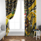 Merry Christmas AFL Richmond Tigers Window Curtain Aboriginal Santa Football Mascot