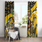 Merry Christmas AFL Richmond Tigers Window Curtain Aboriginal Santa Football Mascot