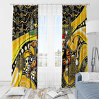 Merry Christmas AFL Richmond Tigers Window Curtain Aboriginal Santa Football Mascot