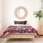 Merry Christmas AFL Swans Bedding Set Aboriginal Santa Football Mascot DT02