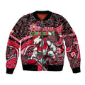 Merry Christmas AFL Swans Bomber Jacket Aboriginal Santa Football Mascot DT02