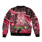 Merry Christmas AFL Swans Bomber Jacket Aboriginal Santa Football Mascot DT02