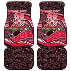 Merry Christmas AFL Swans Car Mats Aboriginal Santa Football Mascot DT02
