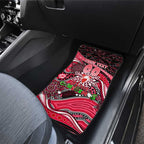 Merry Christmas AFL Swans Car Mats Aboriginal Santa Football Mascot DT02
