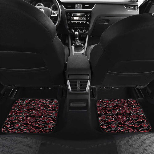 Merry Christmas AFL Swans Car Mats Aboriginal Santa Football Mascot DT02