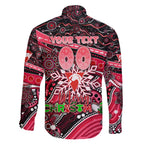 Merry Christmas AFL Swans Family Matching Puletasi and Hawaiian Shirt Aboriginal Santa Football Mascot DT02