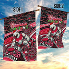 Merry Christmas AFL Swans Garden Flag Aboriginal Santa Football Mascot DT02