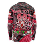Merry Christmas AFL Swans Long Sleeve Shirt Aboriginal Santa Football Mascot DT02