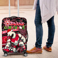 Merry Christmas AFL Swans Luggage Cover Aboriginal Santa Football Mascot DT02