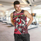Merry Christmas AFL Swans Men Tank Top Aboriginal Santa Football Mascot DT02