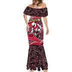 Merry Christmas AFL Swans Mermaid Dress Aboriginal Santa Football Mascot DT02