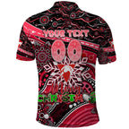 Merry Christmas AFL Swans Polo Shirt Aboriginal Santa Football Mascot DT02