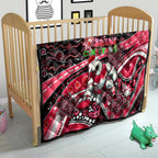 Merry Christmas AFL Swans Quilt Aboriginal Santa Football Mascot DT02