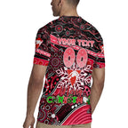 Merry Christmas AFL Swans Rugby Jersey Aboriginal Santa Football Mascot DT02