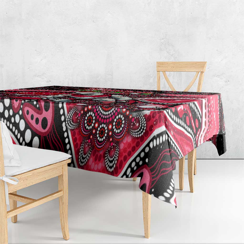 Merry Christmas AFL Swans Tablecloth Aboriginal Santa Football Mascot DT02