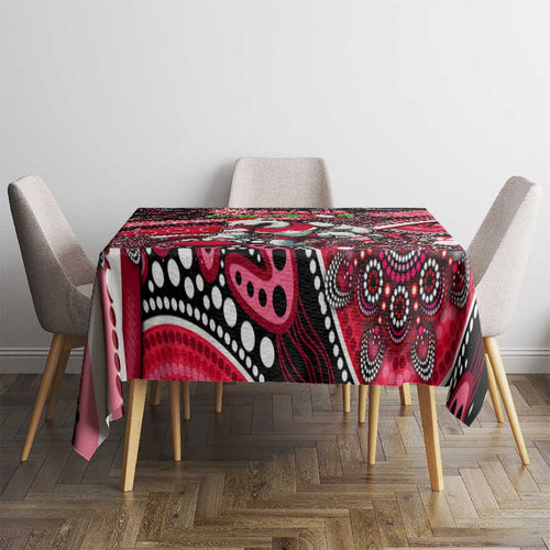 Merry Christmas AFL Swans Tablecloth Aboriginal Santa Football Mascot DT02