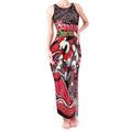 Merry Christmas AFL Swans Tank Maxi Dress Aboriginal Santa Football Mascot DT02