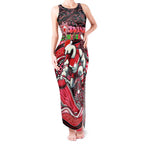 Merry Christmas AFL Swans Tank Maxi Dress Aboriginal Santa Football Mascot DT02