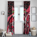 Merry Christmas AFL Swans Window Curtain Aboriginal Santa Football Mascot DT02