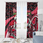 Merry Christmas AFL Swans Window Curtain Aboriginal Santa Football Mascot DT02