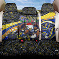 Merry Christmas AFL Eagles Back Car Seat Cover Aboriginal Santa Football Mascot
