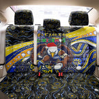 Merry Christmas AFL Eagles Back Car Seat Cover Aboriginal Santa Football Mascot