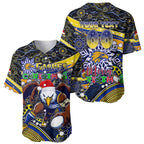 Merry Christmas AFL Eagles Baseball Jersey Aboriginal Santa Football Mascot
