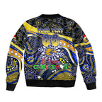 Merry Christmas AFL Eagles Bomber Jacket Aboriginal Santa Football Mascot