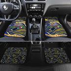 Merry Christmas AFL Eagles Car Mats Aboriginal Santa Football Mascot