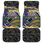 Merry Christmas AFL Eagles Car Mats Aboriginal Santa Football Mascot