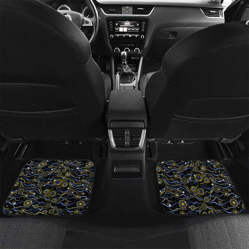 Merry Christmas AFL Eagles Car Mats Aboriginal Santa Football Mascot